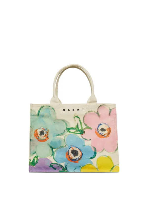 Marni Kids フローラル ハンドバッグ | ニュートラル | FARFETCH JP