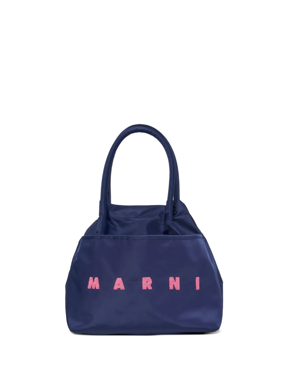 Marni Kids Borsa a spalla Watercolour con manico - Blu