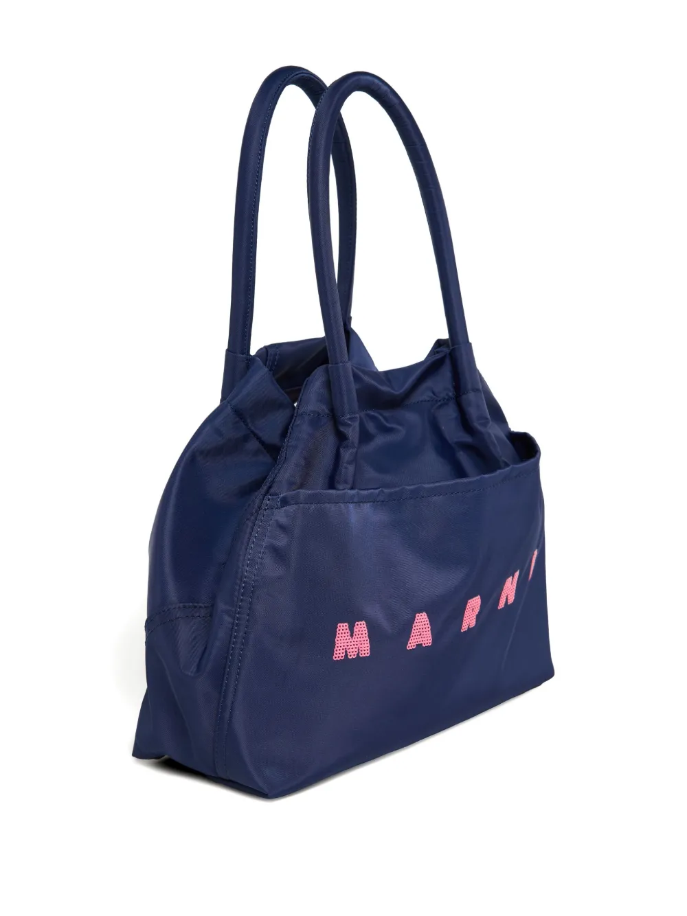  Marni Kids Handle Watercolour Shoulder Bag - Blue 