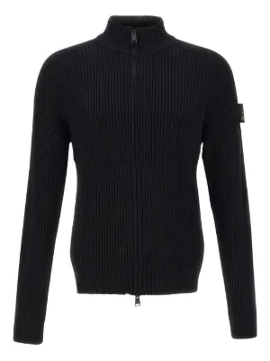 Stone Island Ribbed turtle-neck Sweater | Black | FARFETCH