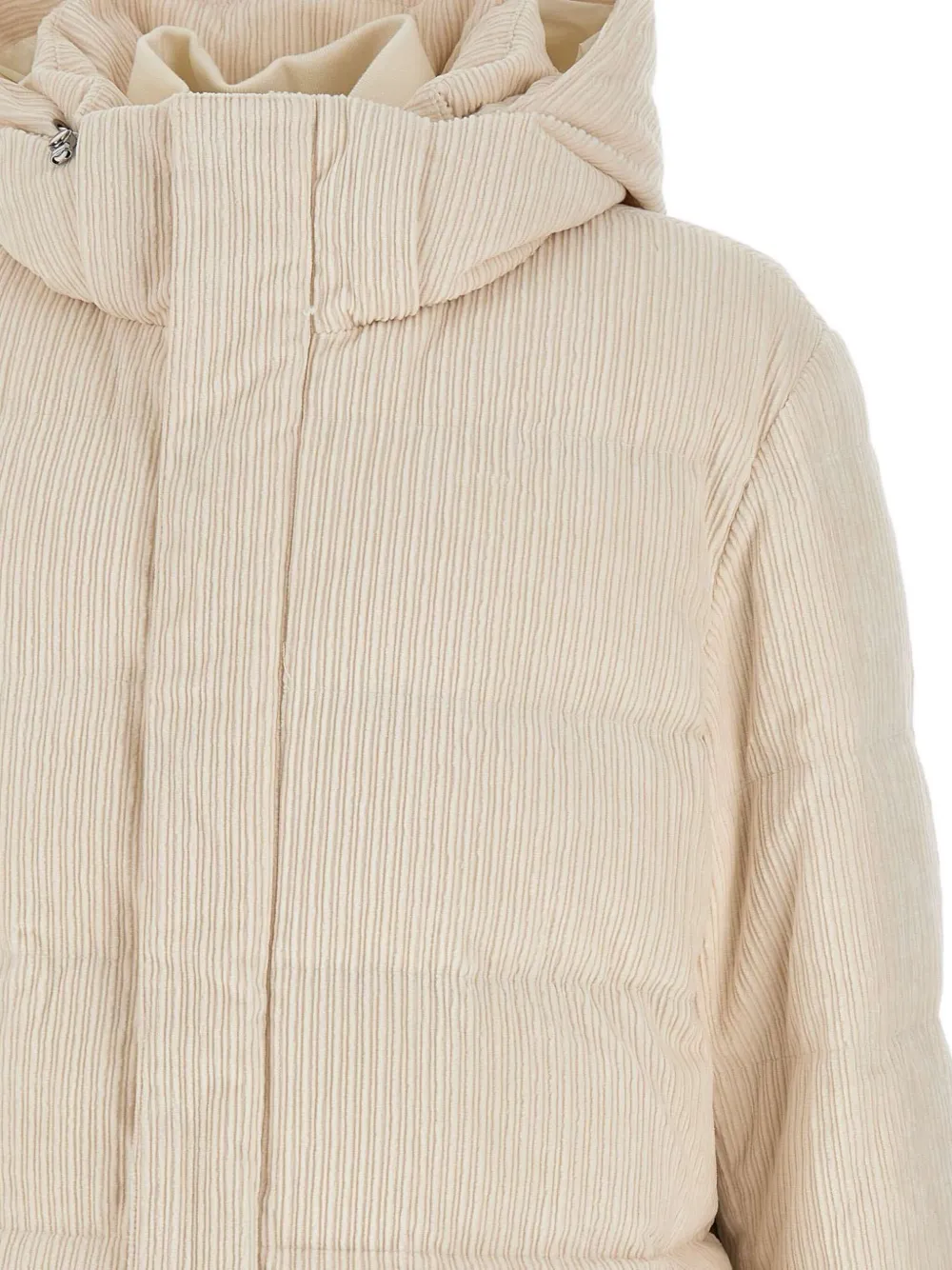 Kiton Corduroy-effect Jacket In Neutral
