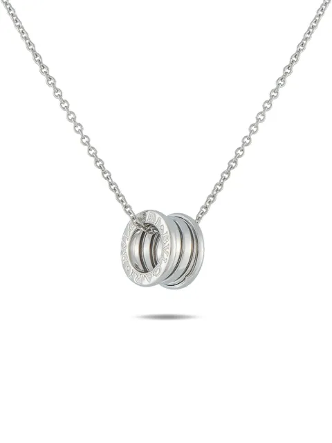 Bvlgari Pre-Owned 18K white gold B.zero1 necklace