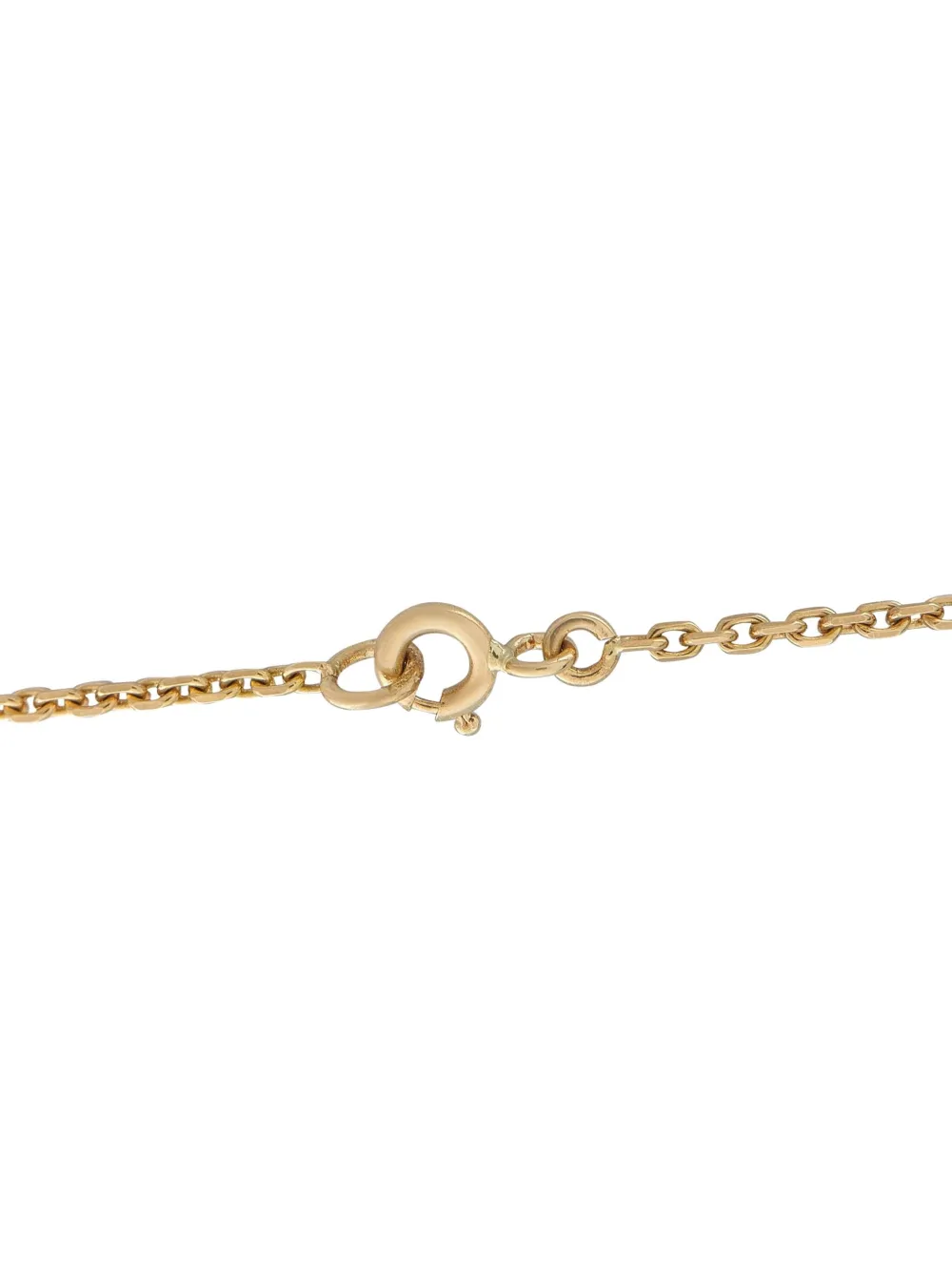 Pre-owned Dior 18k Yellow Gold Diamond Pendant Necklace