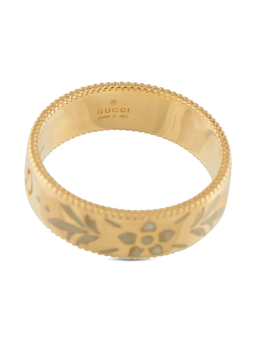 Pre-owned Gucci 18k Rose Gold Icon Blooms Ring