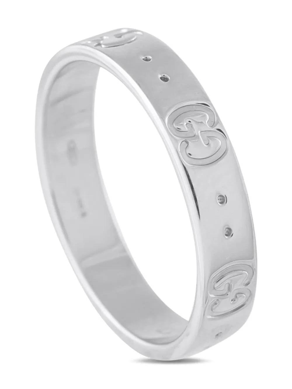 Gucci Pre-Owned 18kt Icon Weißgoldring | Silber | Image 1
