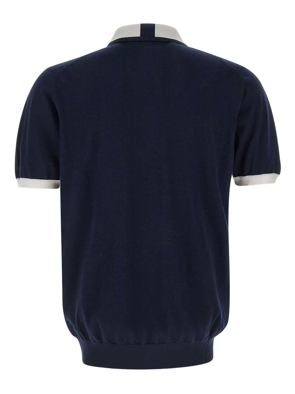 Kiton Poloshirt met rits - Blauw