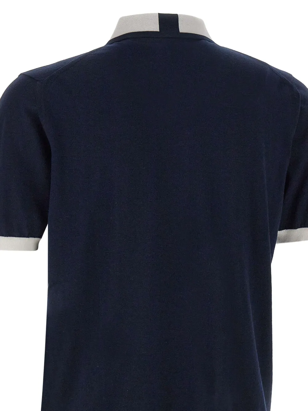 Kiton Poloshirt met rits Blauw