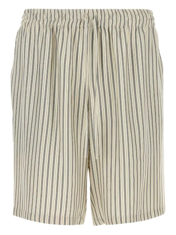 Le Kasha Striped-pattern Shorts in Blue