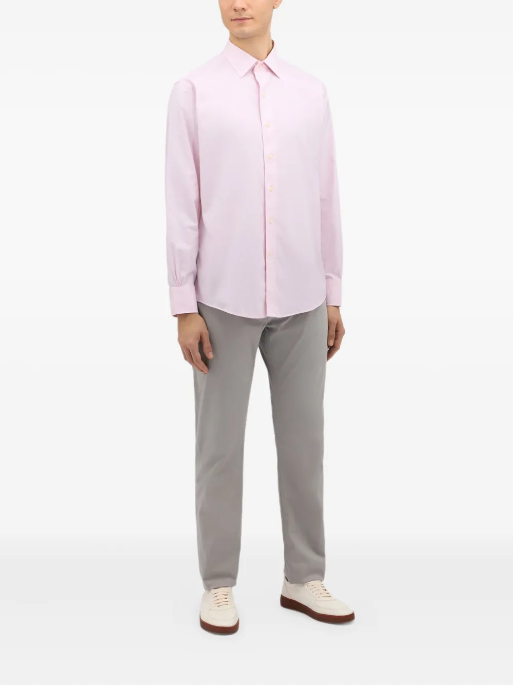 Brooks Brothers ainsley-collar shirt - Roze