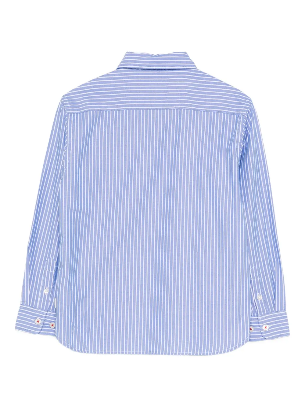 American Outfitters Kids Gestreept shirt met borduurwerk Blauw