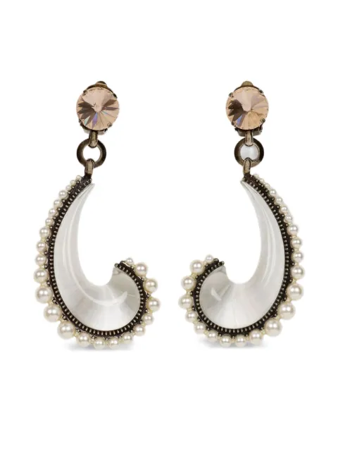 ETRO paisley pearl earrings