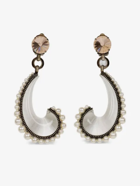 ETRO paisley pearl earrings