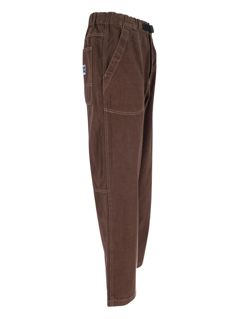 Gramicci Jeans met verstelbare taille en stiksel Bruin