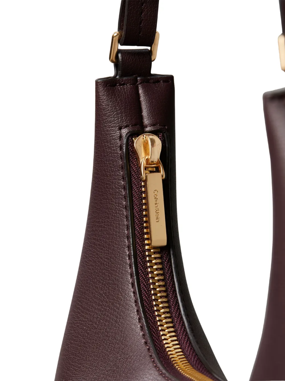 Calvin Klein Foil schoudertas met rits Bruin