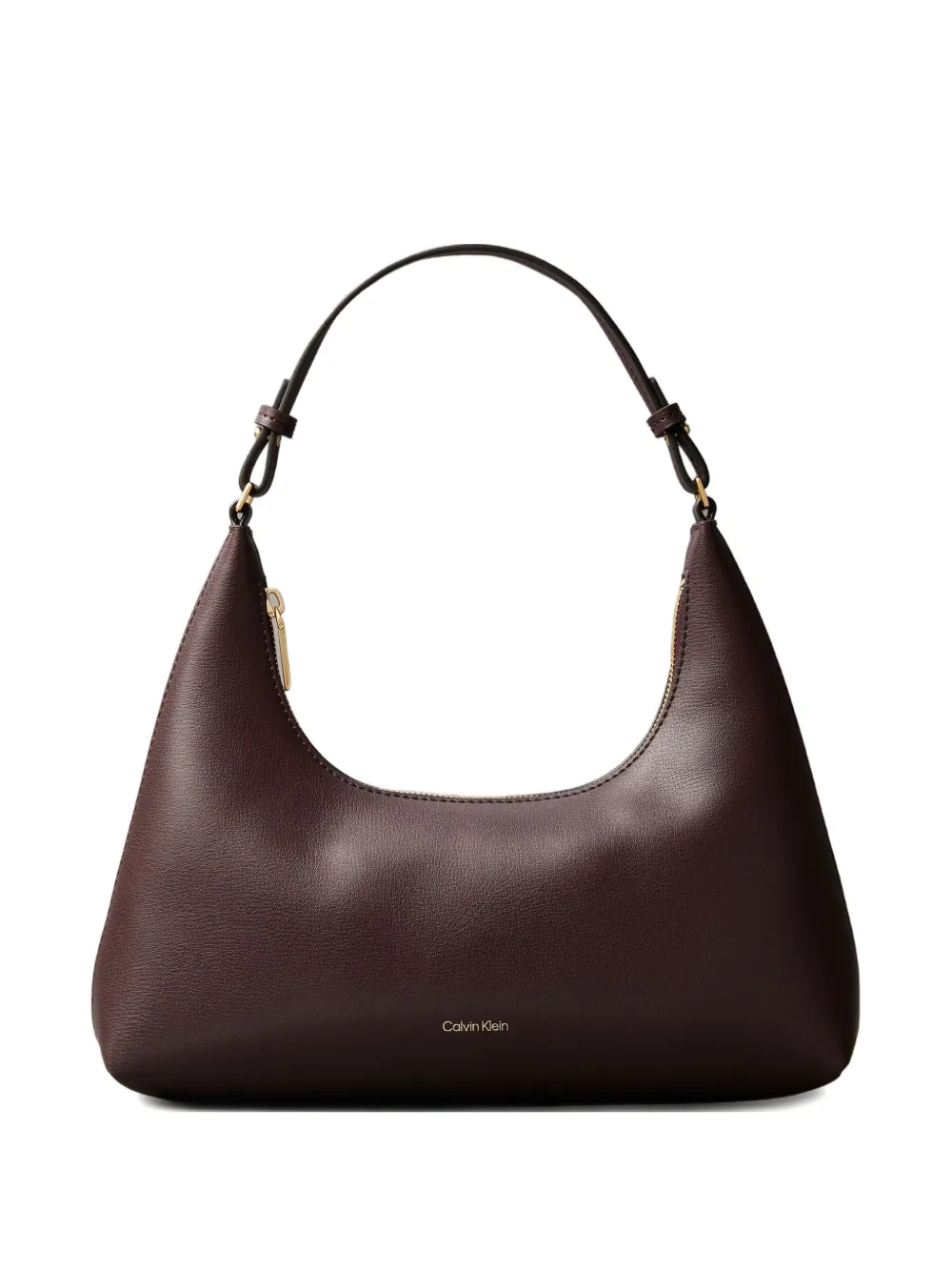 Calvin Klein Foil zipped shoulder bag | Brown | Image 1