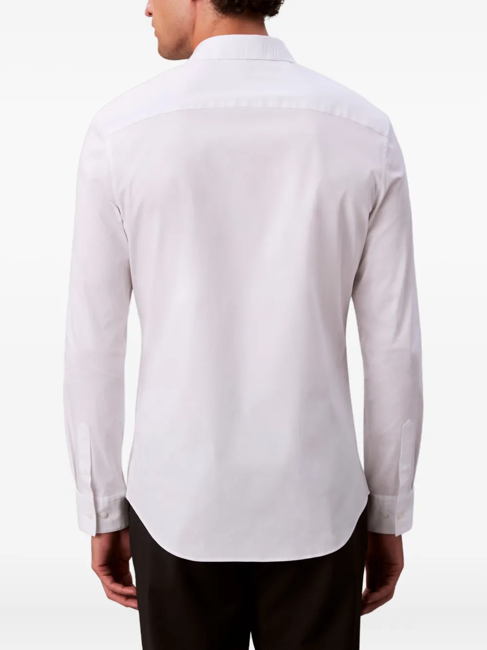 Calvin Klein Katoenen overhemd met lange mouwen Wit