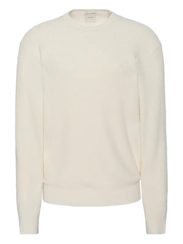 Calvin Klein Textured Sweater in Neutrals