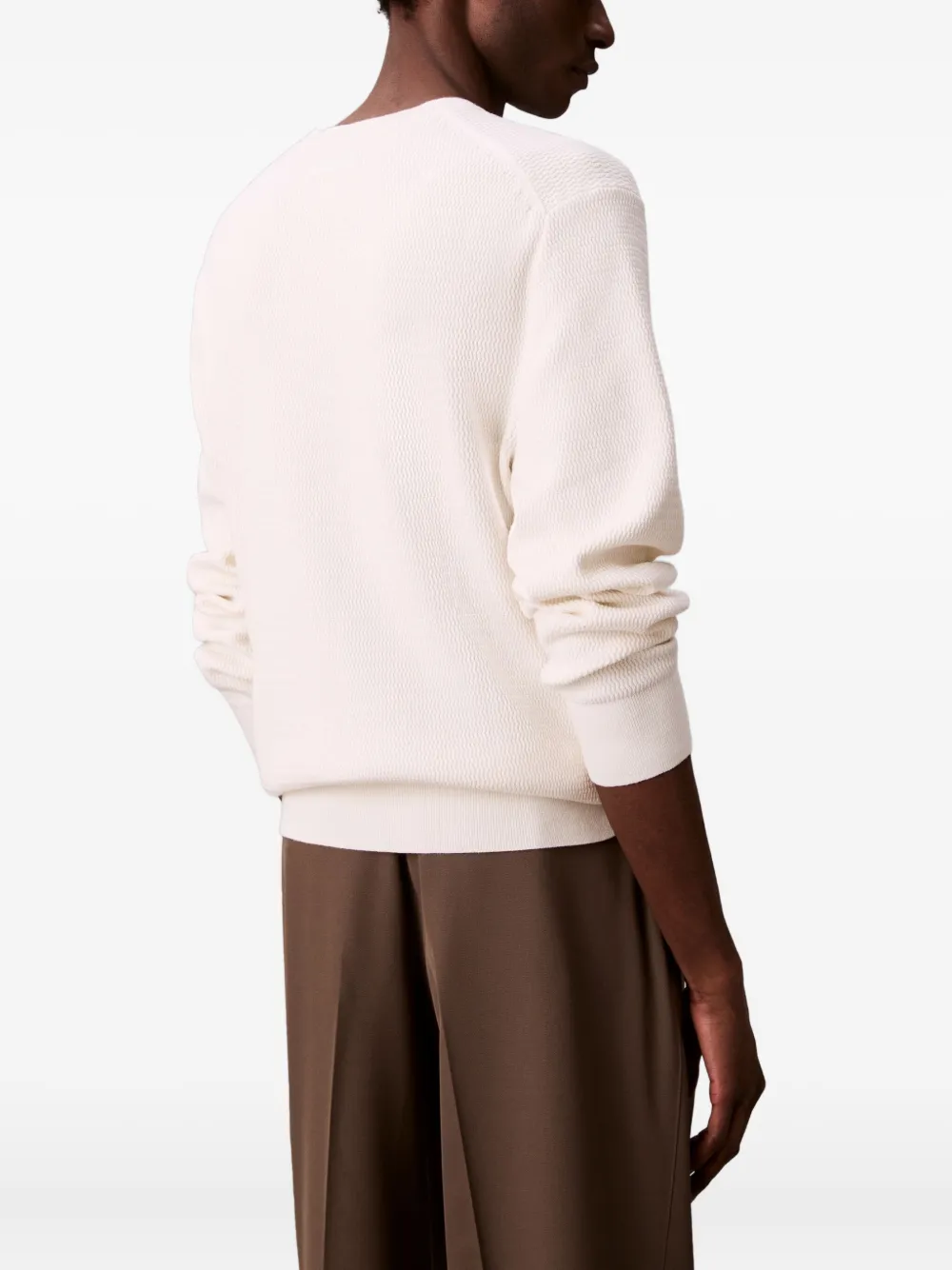 Calvin Klein Trui met textuur Beige