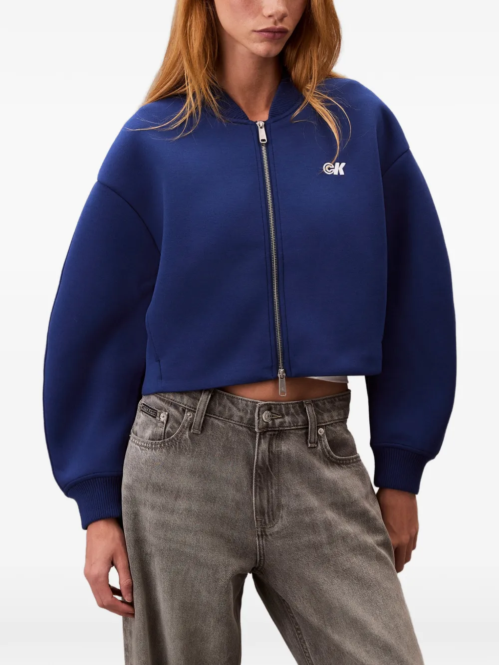 Calvin Klein Jeans Jacke mit Reißverschluss - Blau