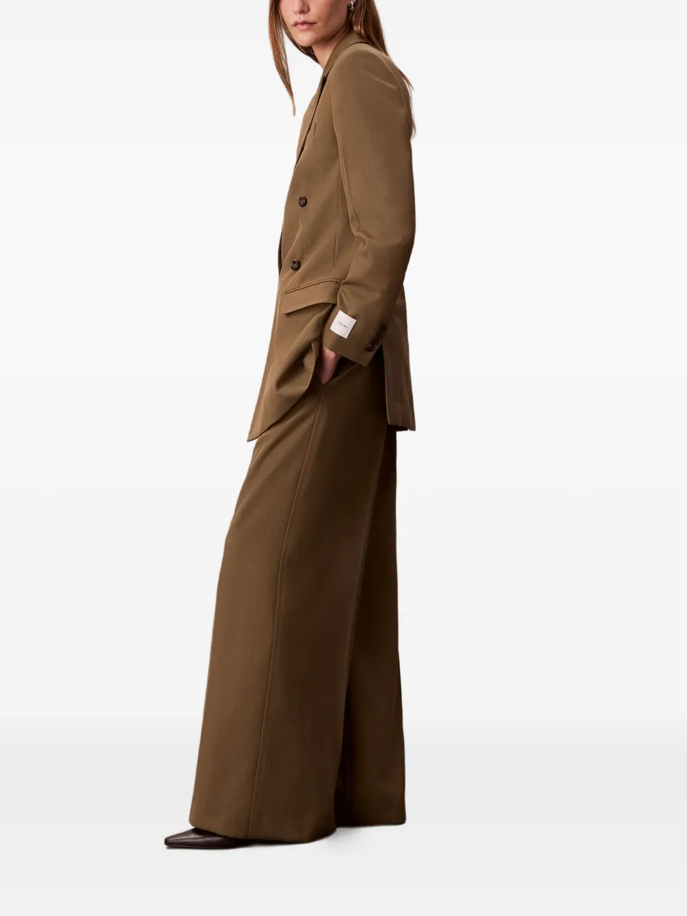 Calvin Klein Broek met zak Bruin