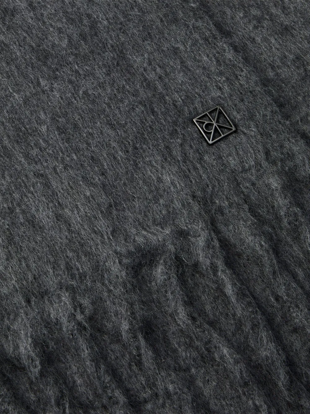 Calvin Klein Sjaal met franje Grijs