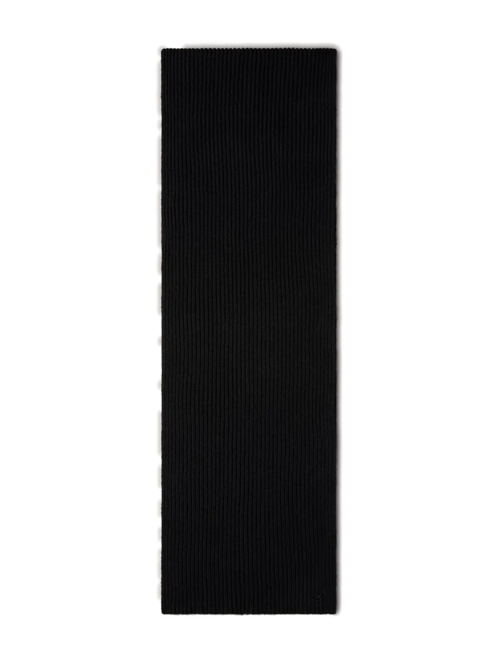 Calvin Klein signature-logo wool-blend scarf | Black | Image 1