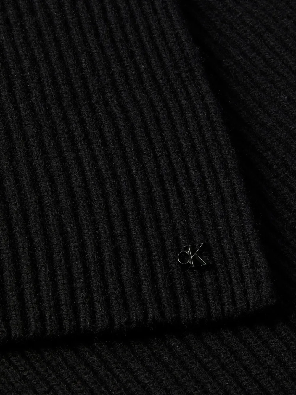 Calvin Klein signature-logo wool-blend scarf | Image 2