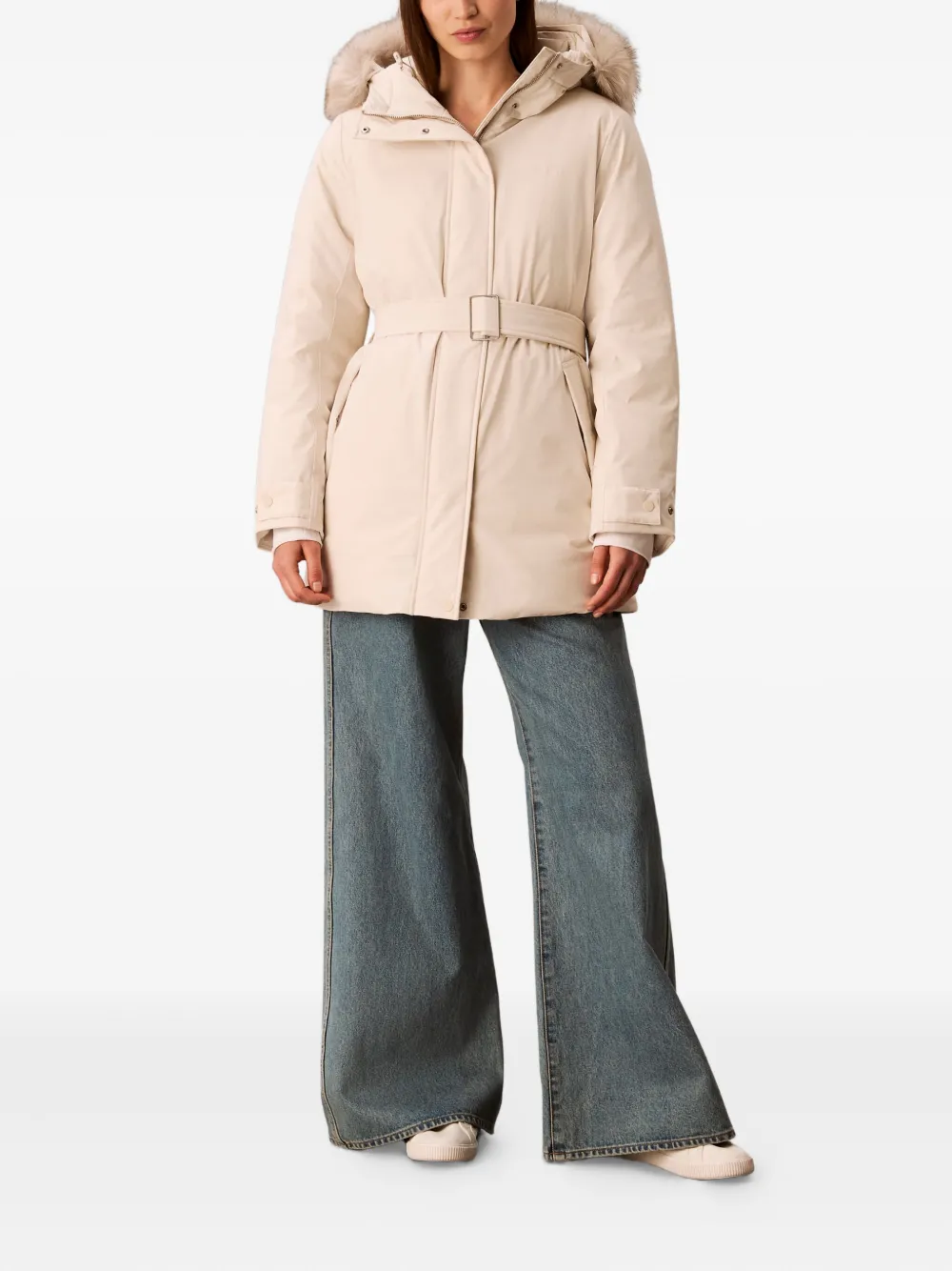 Calvin Klein belted jacket | Faux Fur & Shearling Jackets | Image 2