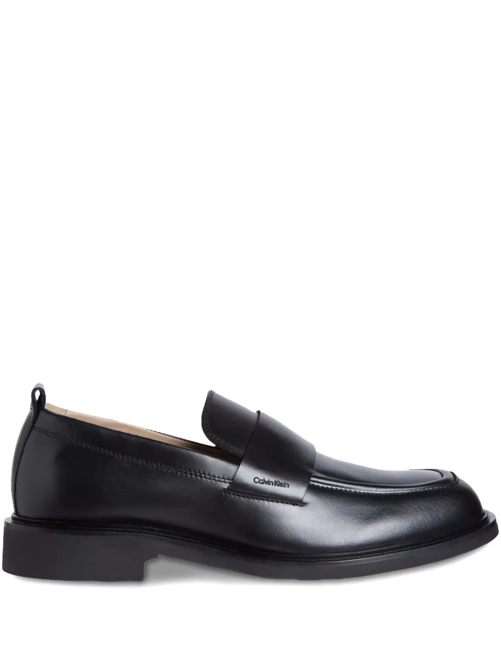 Calvin Klein pull-tab loafers shoes | Black | Image 1