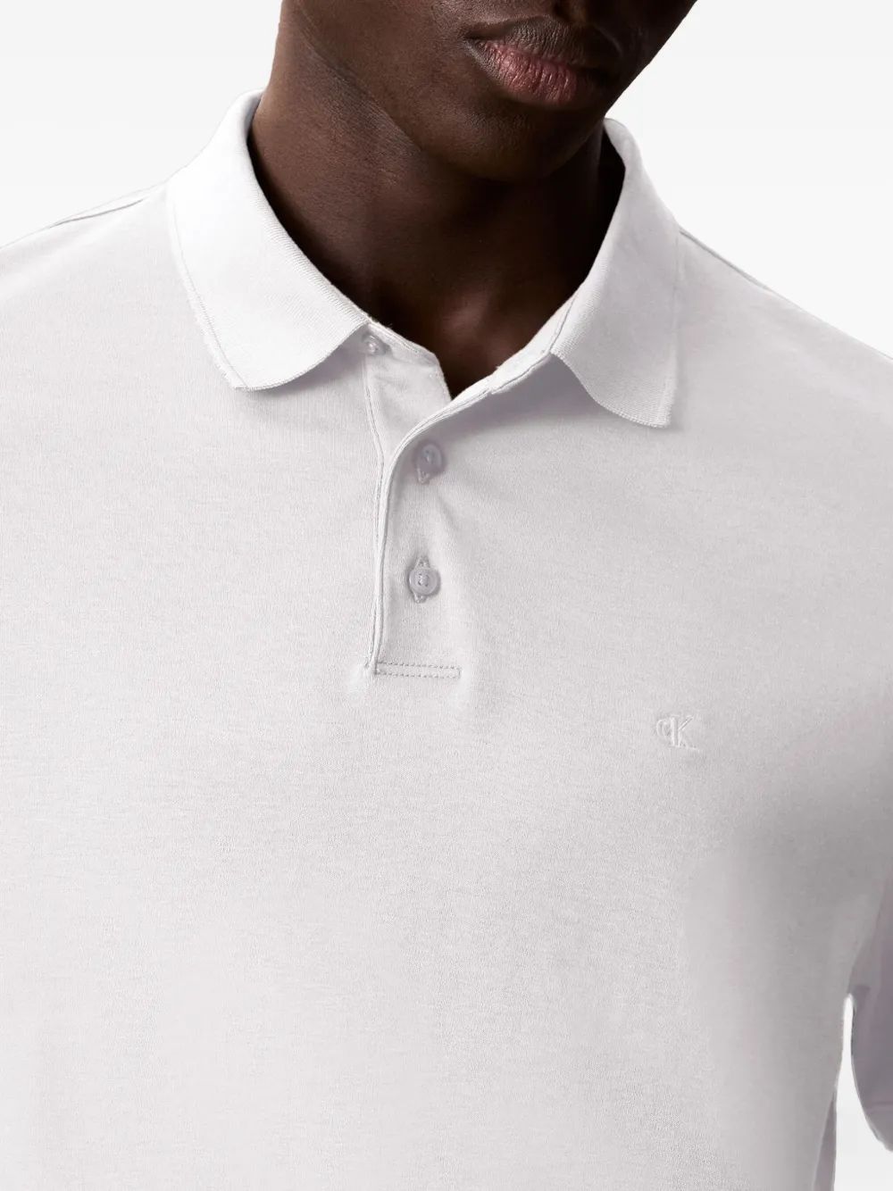 Calvin Klein Poloshirt met knopen Wit