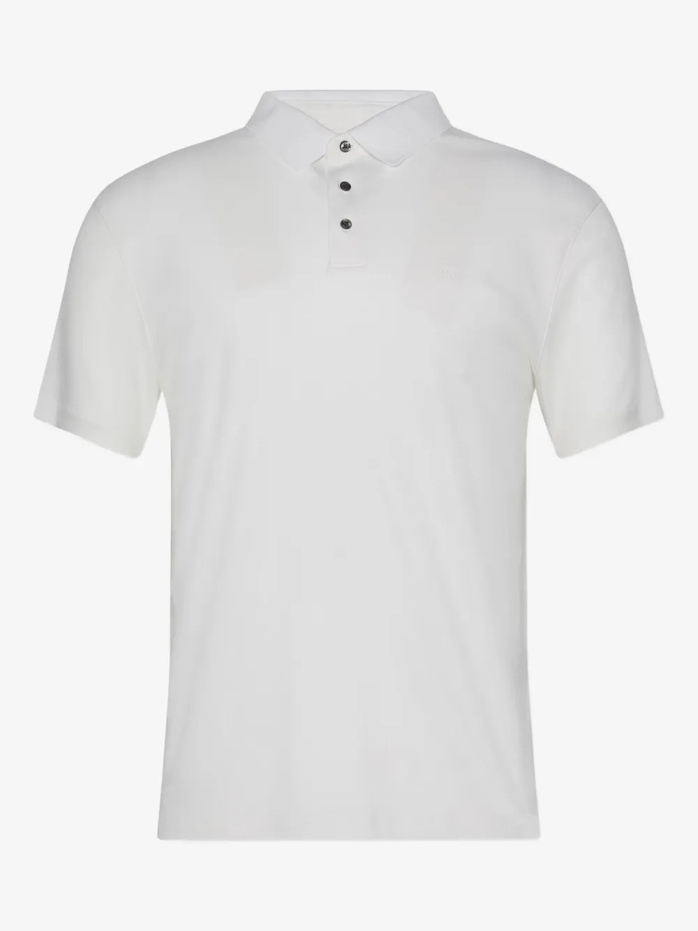 Calvin Klein buttoned polo shirt | White | Image 1