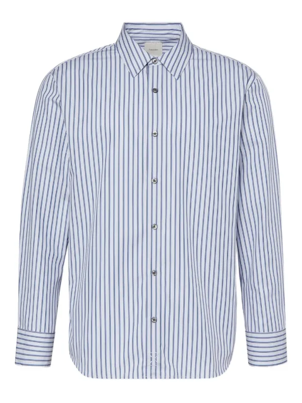 calvin klein striped dress shirt NEW Calvin Klein Men's Dark Brown Pin Stripe Slim Fit Dress Shirt 16.5 - 32/33