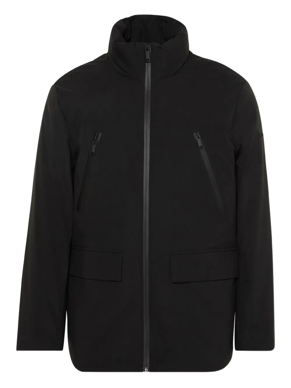Calvin Klein zipped puffer jacket | Black | Image 1