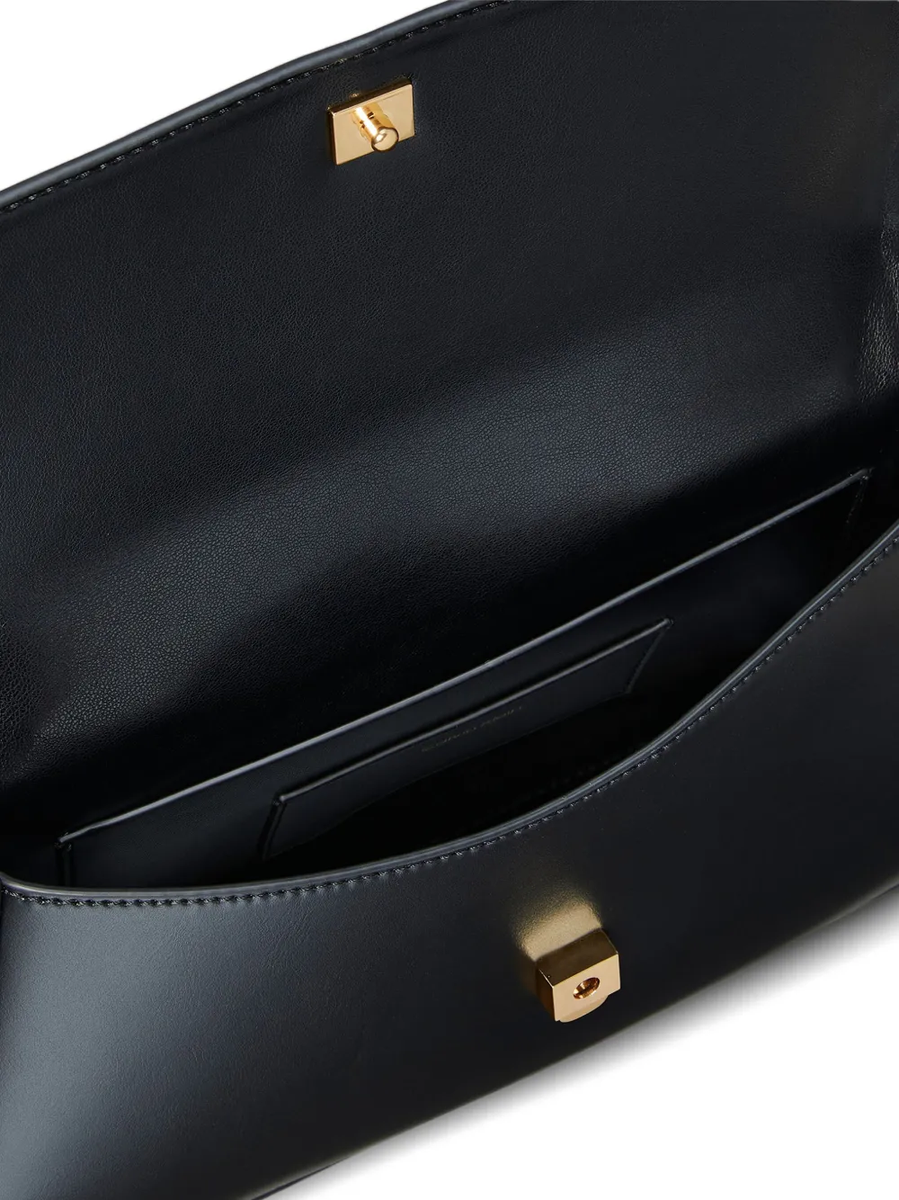 Calvin Klein Schoudertas met logoplakkaat en kettingband Zwart