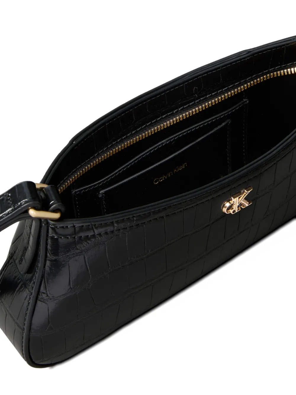 Calvin Klein Schoudertas met logo-reliëf Zwart