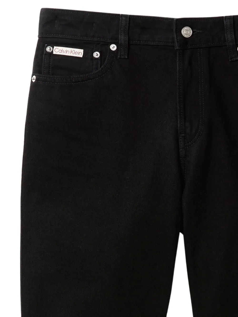 Calvin Klein Jeans met logodetail Zwart