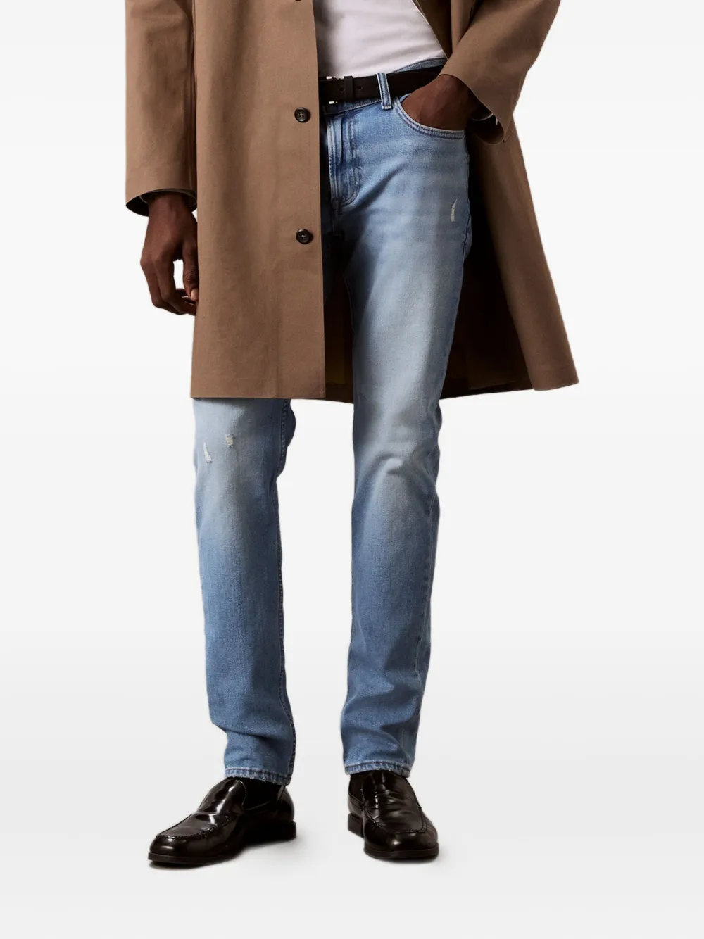 Calvin Klein Jeans logo-patch jeans | Blue | Image 1