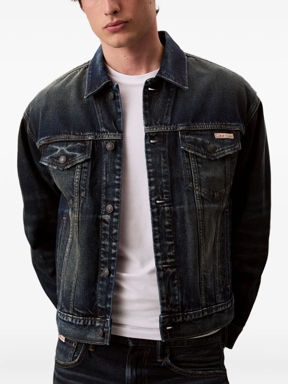 Calvin Klein Jeans Jas met knopen Blauw