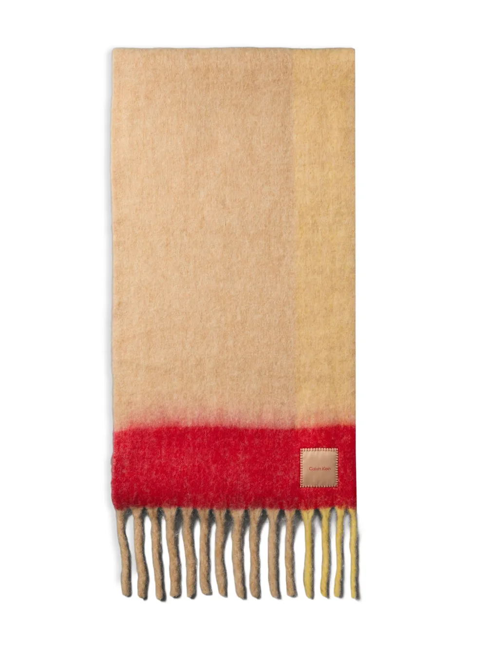 Calvin Klein fringed scarf | Neutrals | Image 1