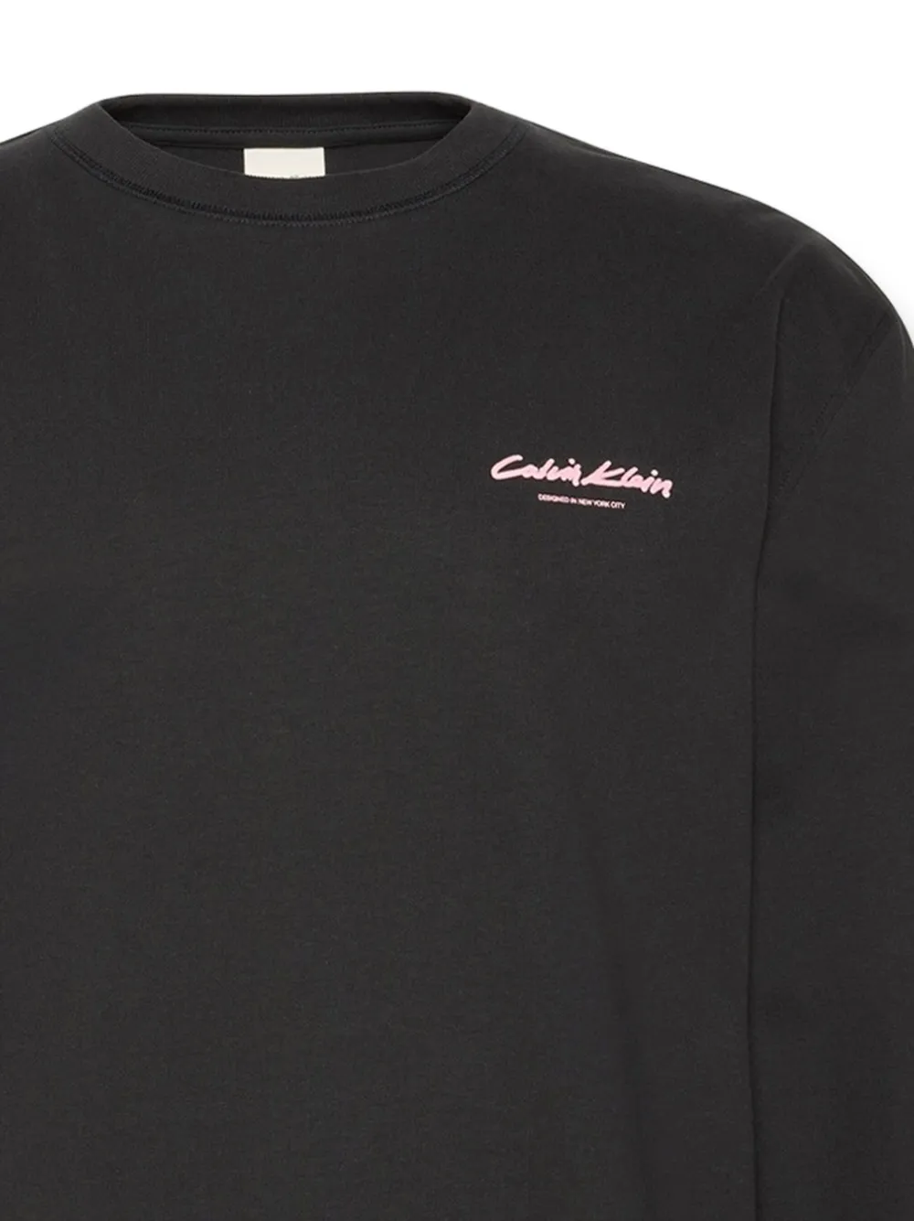 Calvin Klein T-shirt met lange mouwen - Zwart