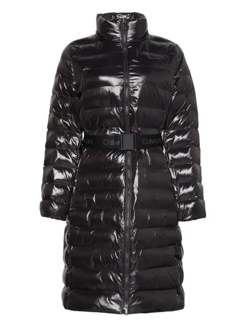 Calvin Klein belted padded coat