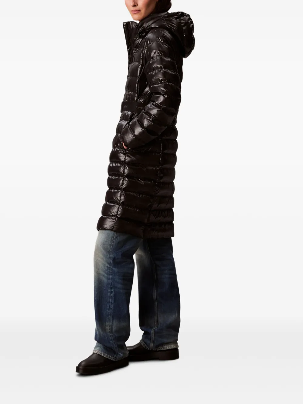 Calvin Klein Gewatteerde jas Zwart