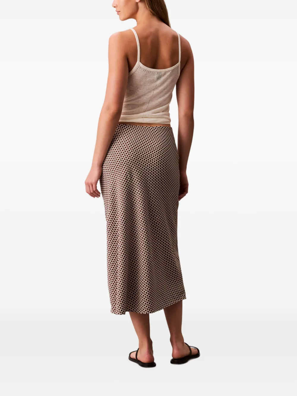 Calvin Klein patterned midi skirt | Straight Skirts | Image 2