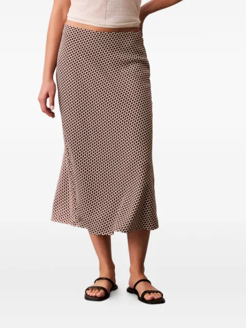 Calvin Klein patterned midi skirt