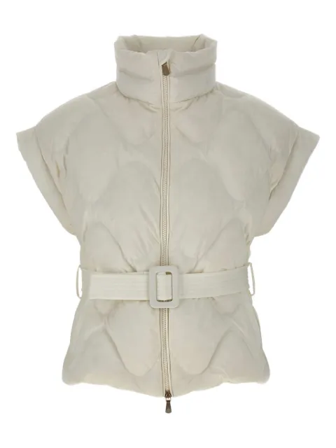 Eleventy quilted belted gilet