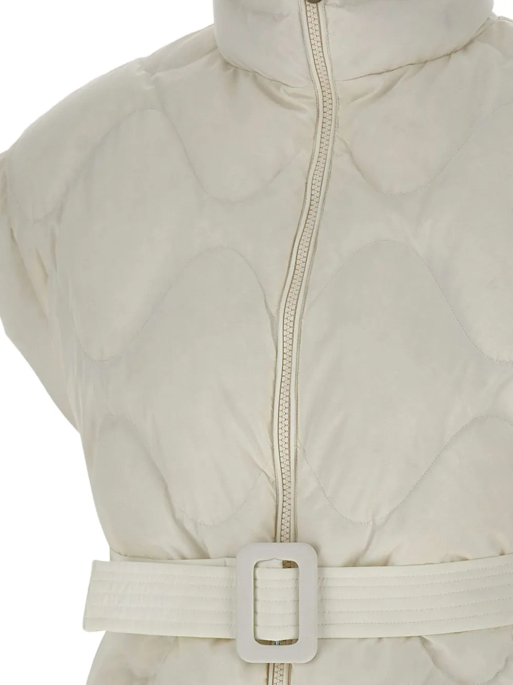 Eleventy Bodywarmer met ceintuur Beige