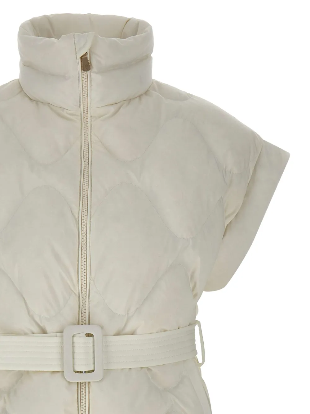 Eleventy Bodywarmer met ceintuur Beige