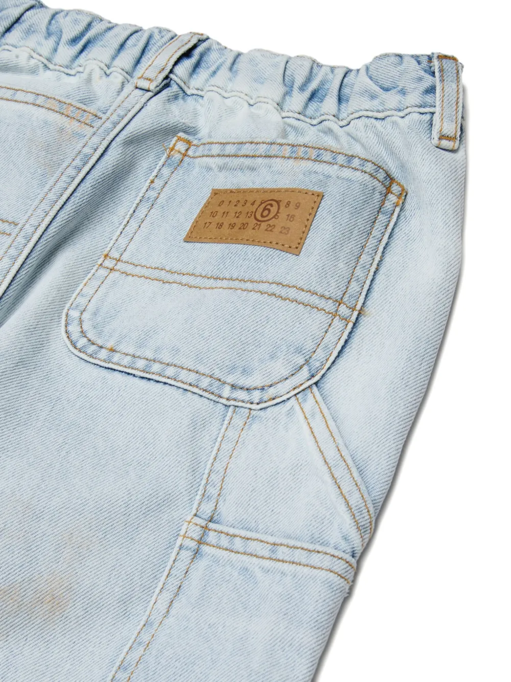 MM6 Maison Margiela Kids Gerafelde jeans Blauw