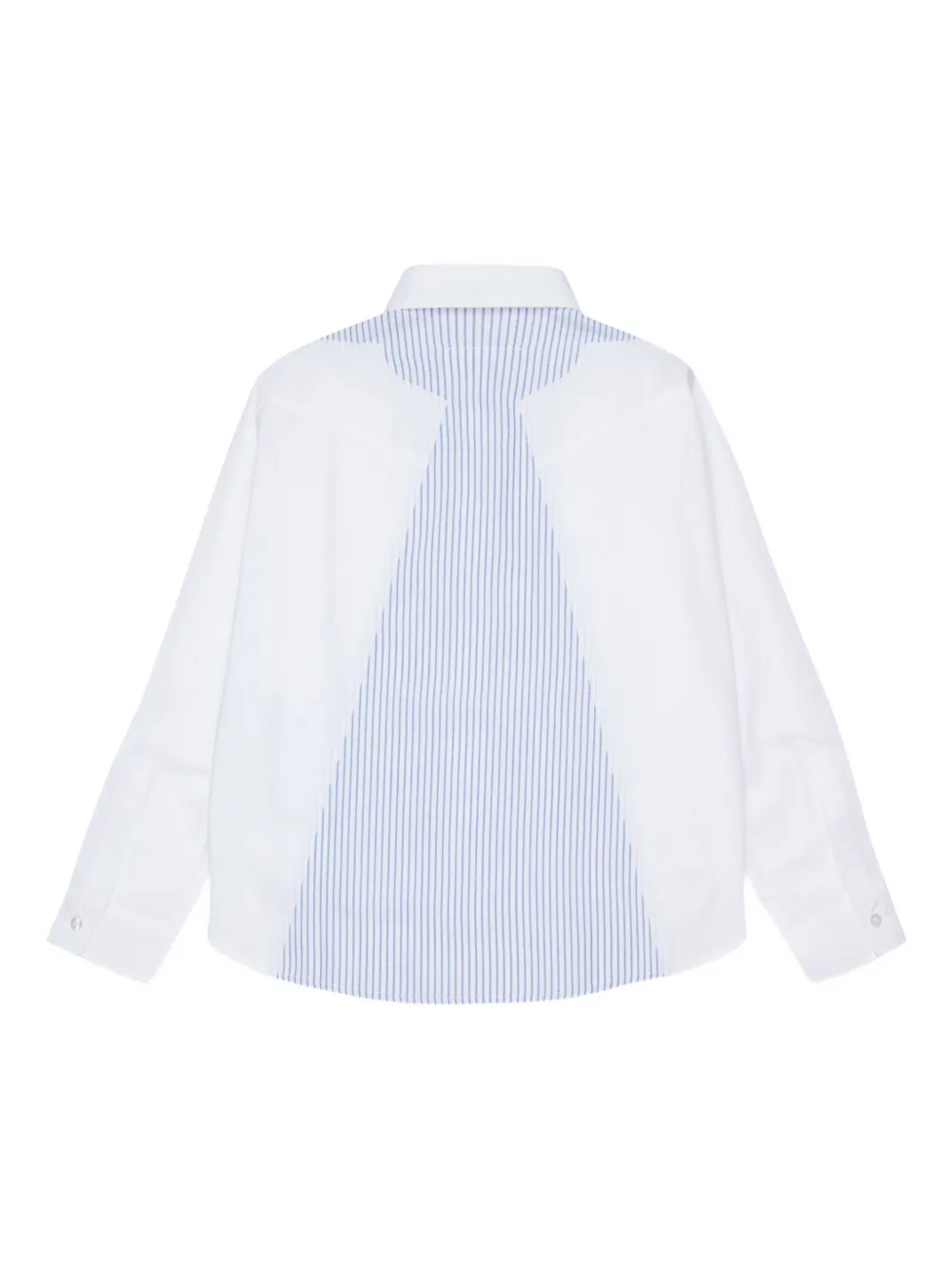 MM6 Maison Margiela Kids Shirt met gestreept vlak Wit