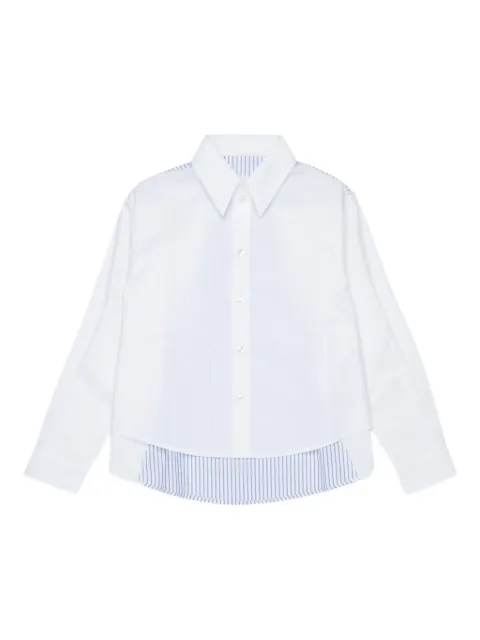 MM6 Maison Margiela Kids striped-panel shirt